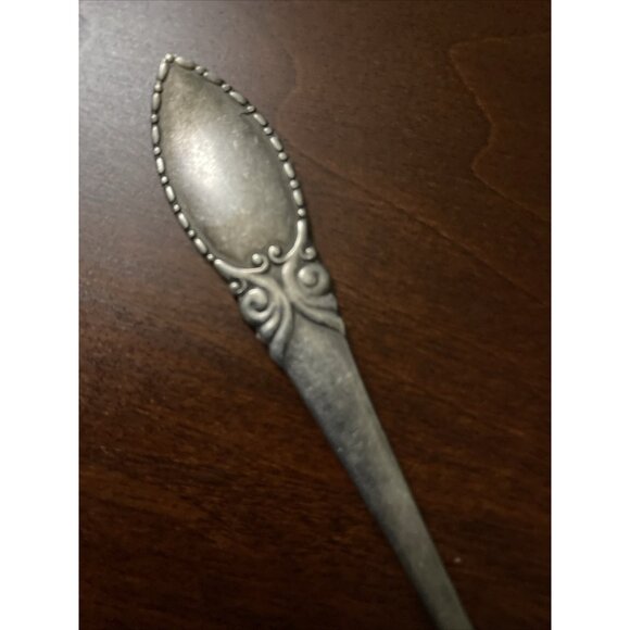 Antique Madsen & T Baagoe Electroplate Silver Danish Gravy Sauce Ladle 5.5” - Picture 5 of 14